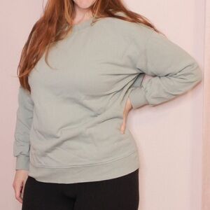 🍋 VGUC Lululemon Perfectly Oversized Crew - Sea Glass Green (?) - Sz 8 (?)
